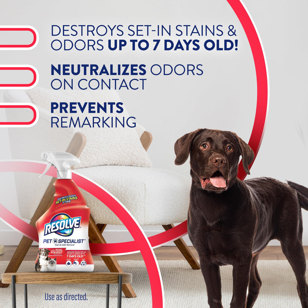 Resolve stain remover action visibly lifting carpet stains