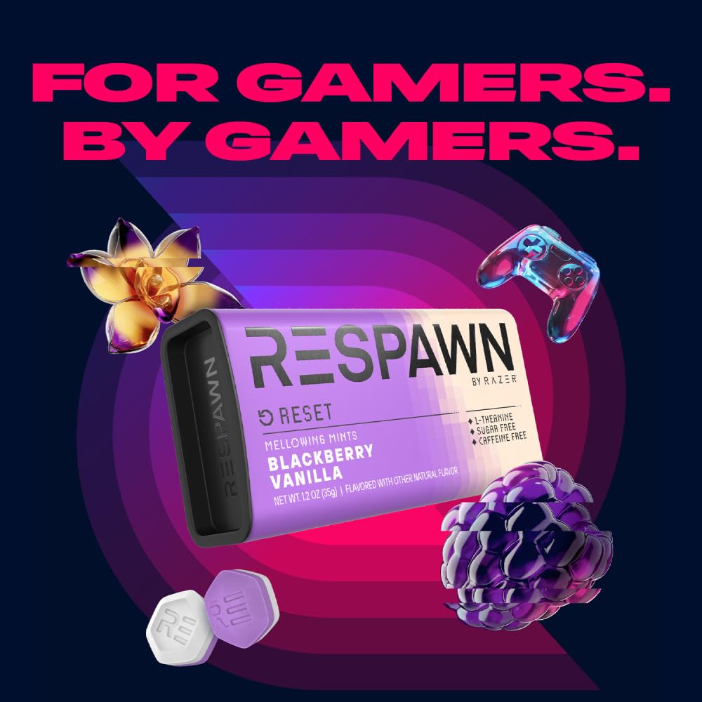 Travel-friendly RESPAWN mints in a compact case for on-the-go refresh.