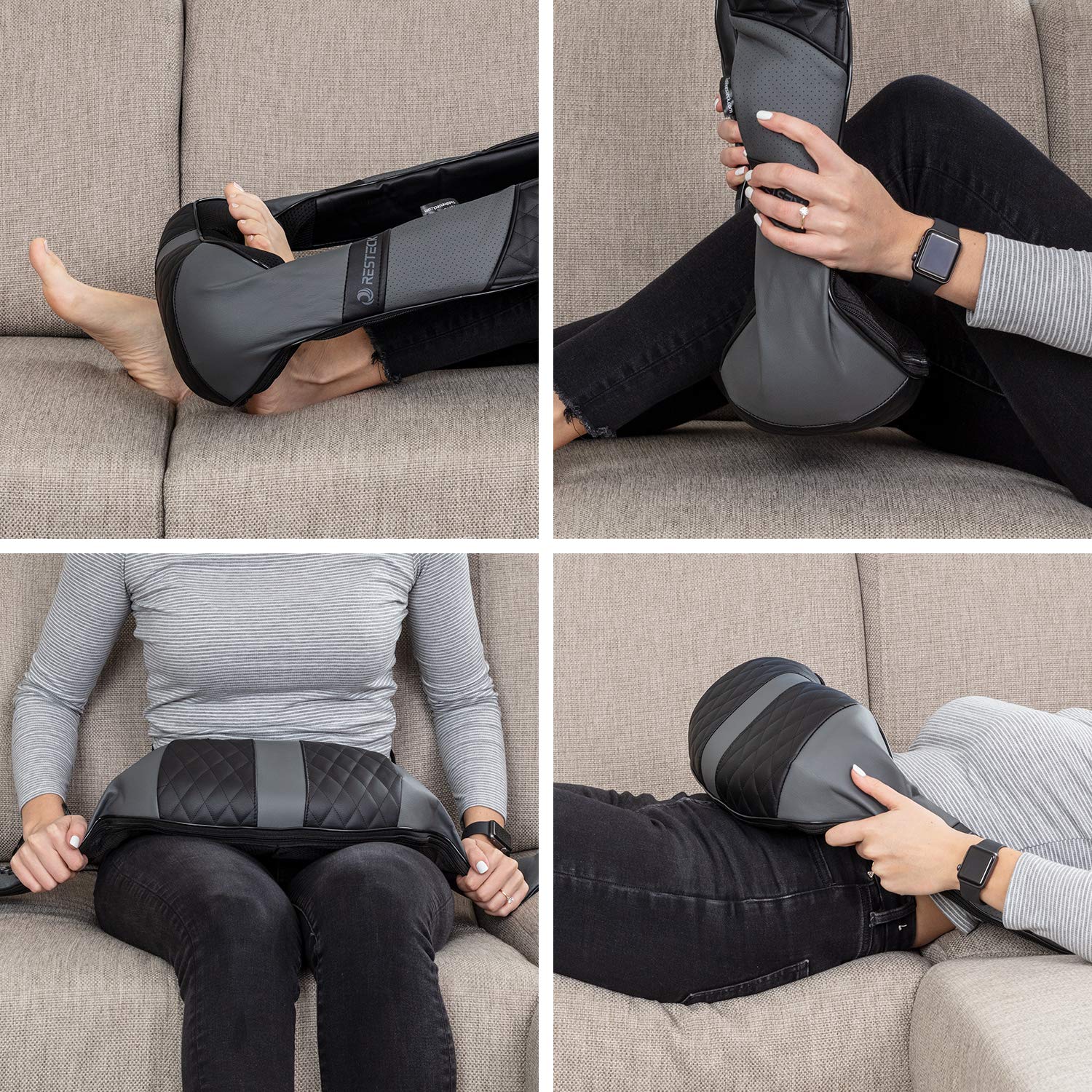 RESTECK massager portable leather pouch for easy transport