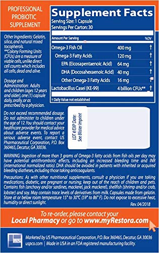 Restora Probiotic Supplement pour showing easy, tasteless dosing.