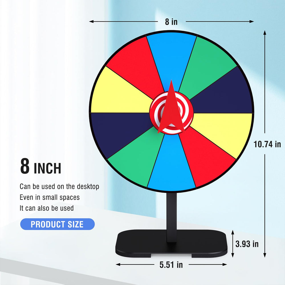 Retbtnm prize wheel suits classrooms and trade shows for interactive activities.