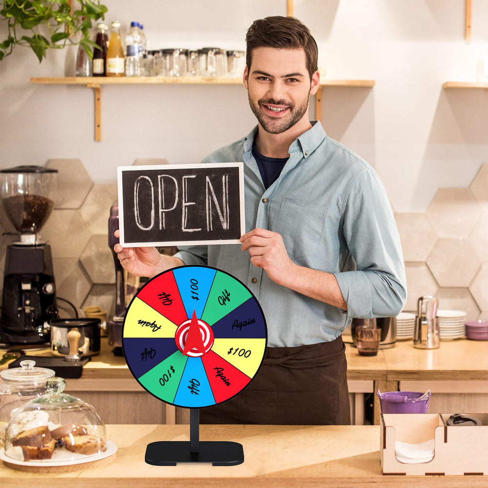 Retbtnm 8-inch wheel boosts interactive activities and crowd engagement.