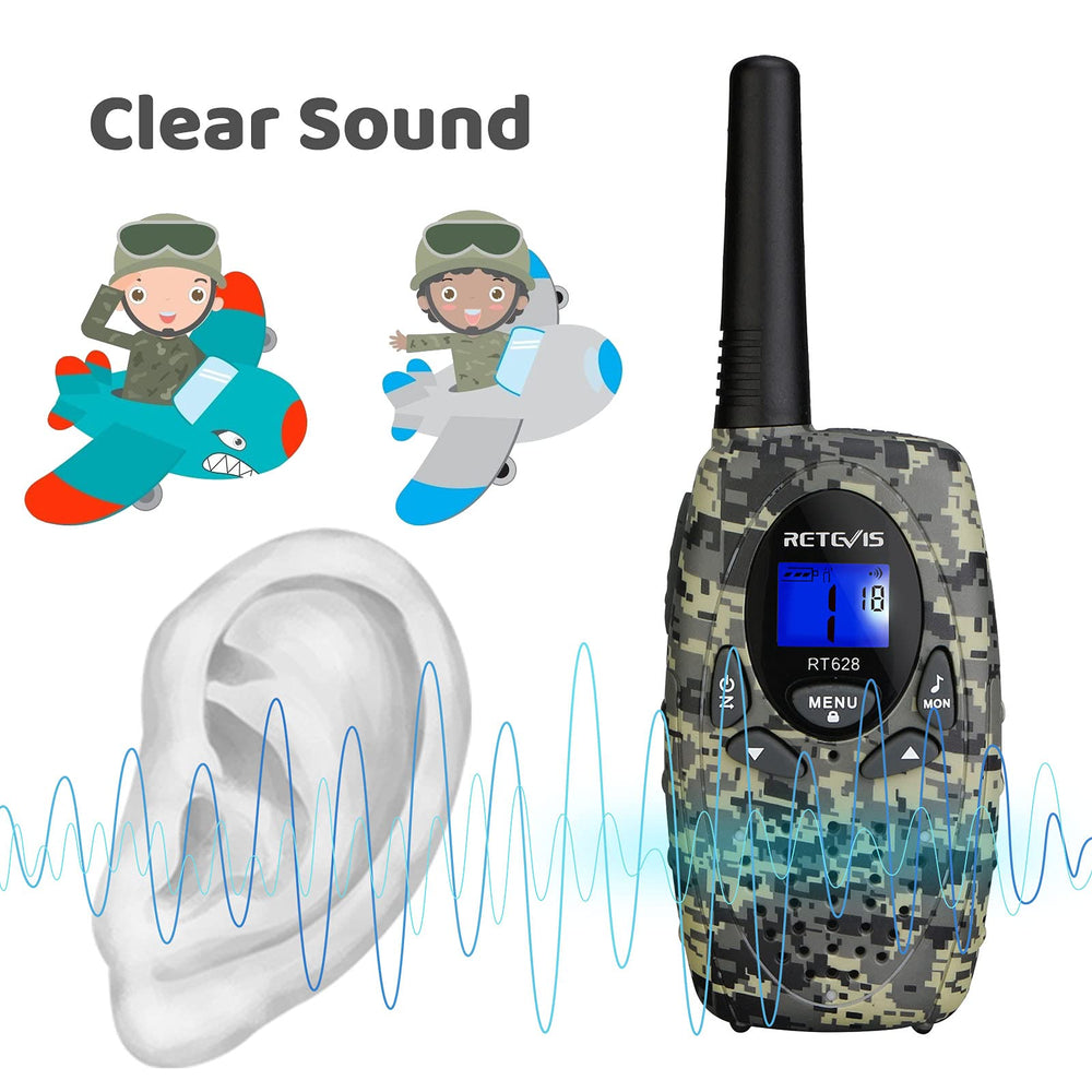 Retevis RT628 2-pack camo emphasizes easy group communication outdoors