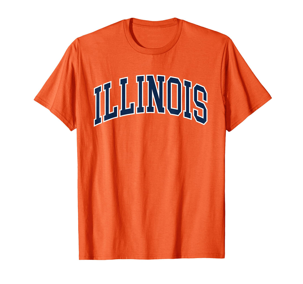 Retro Illinois Tees vintage Illinois orange-blue tee for casual, everyday wear