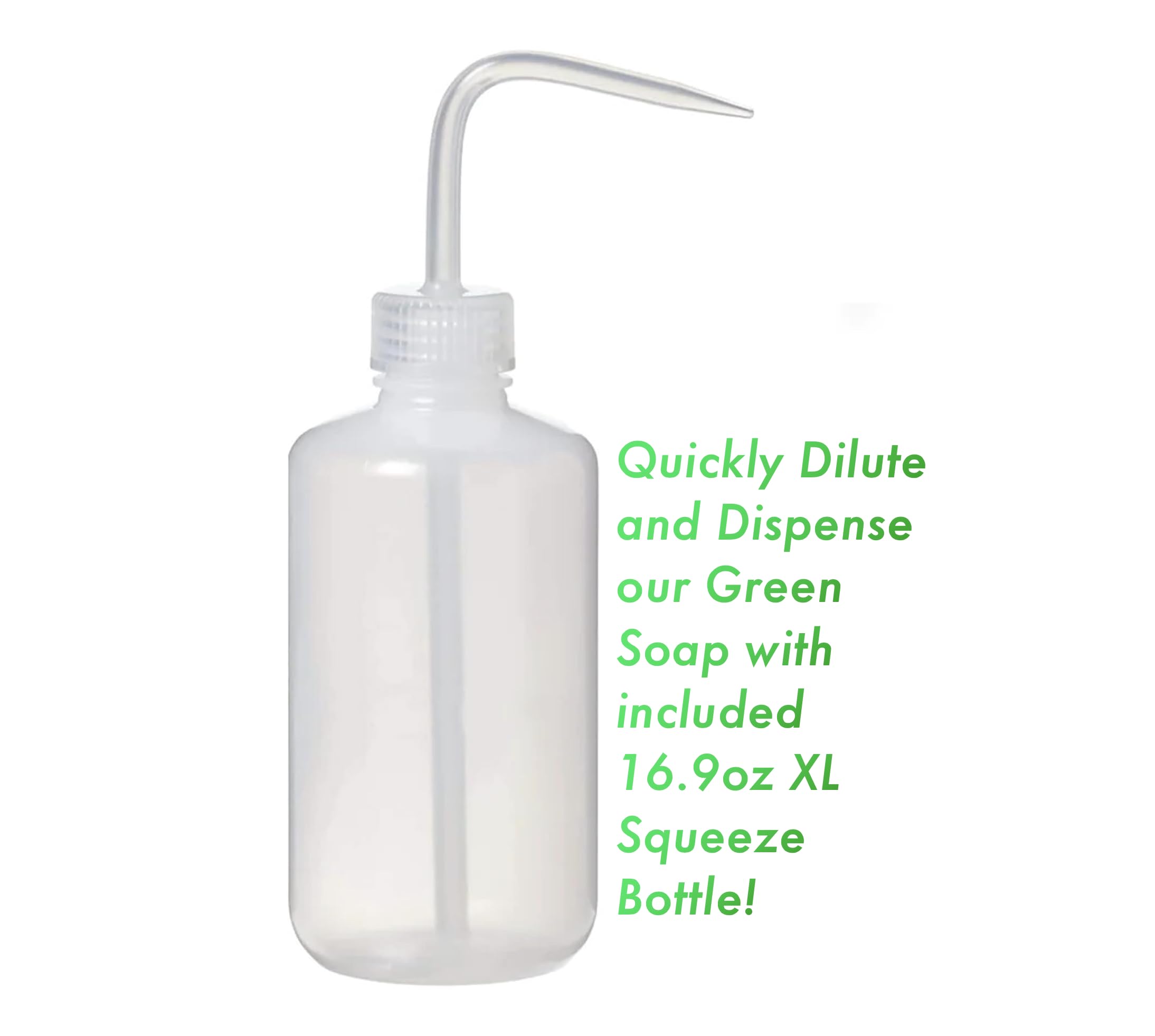 RetroDeco Green Soap package highlights multi-use bottle and eco-friendly design.