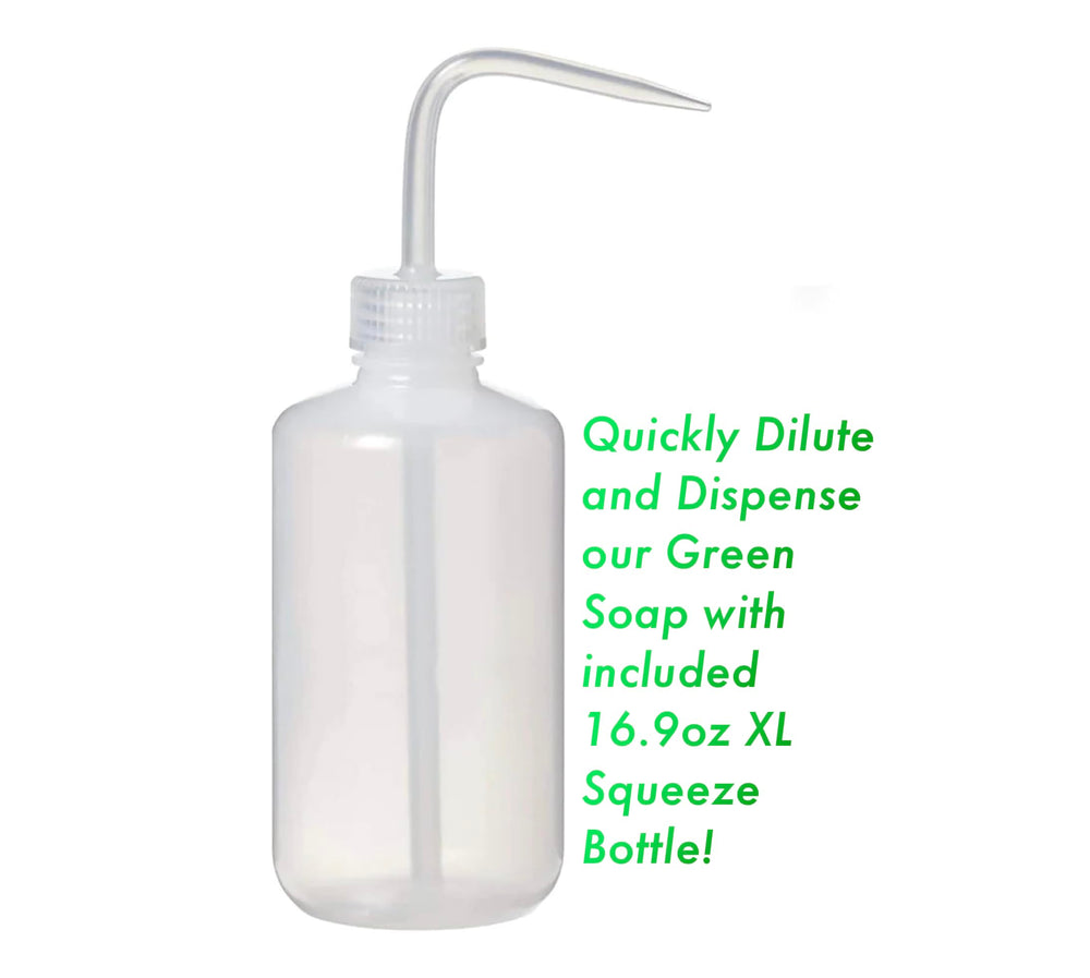 RetroDeco Green Soap package highlights multi-use bottle and eco-friendly design.