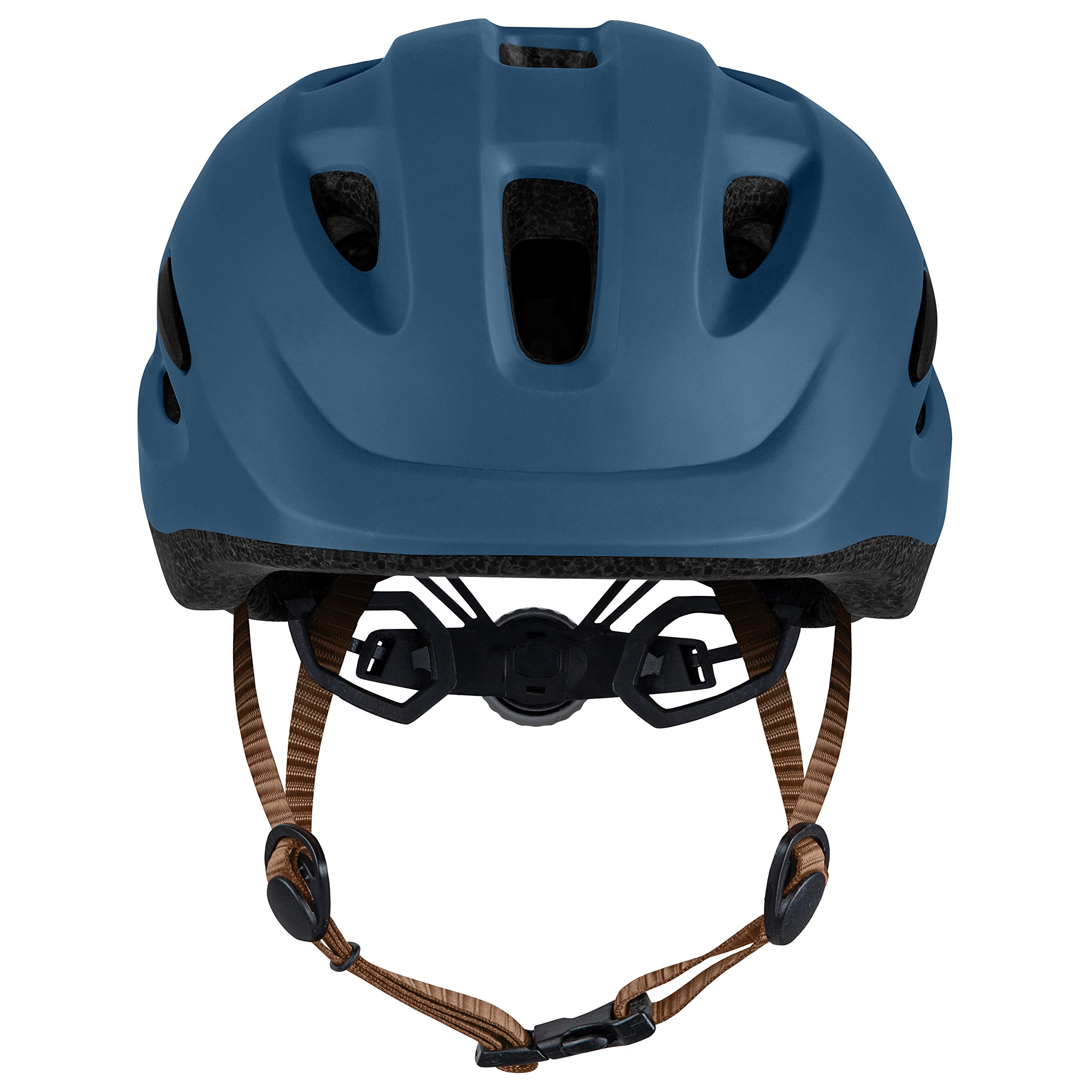 Retrospec Scout kids helmet featuring built-in visor shields bright sun.