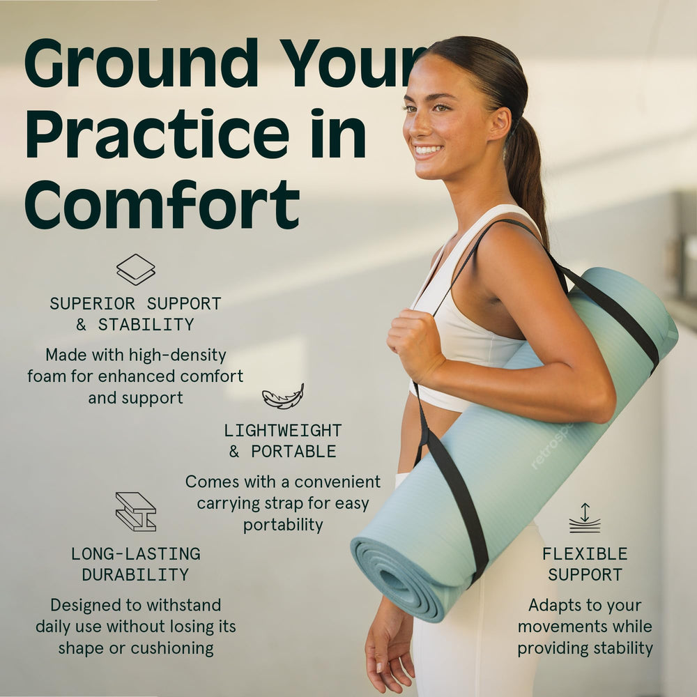 Retrospec Solana mat easy to clean with soap and water after workouts