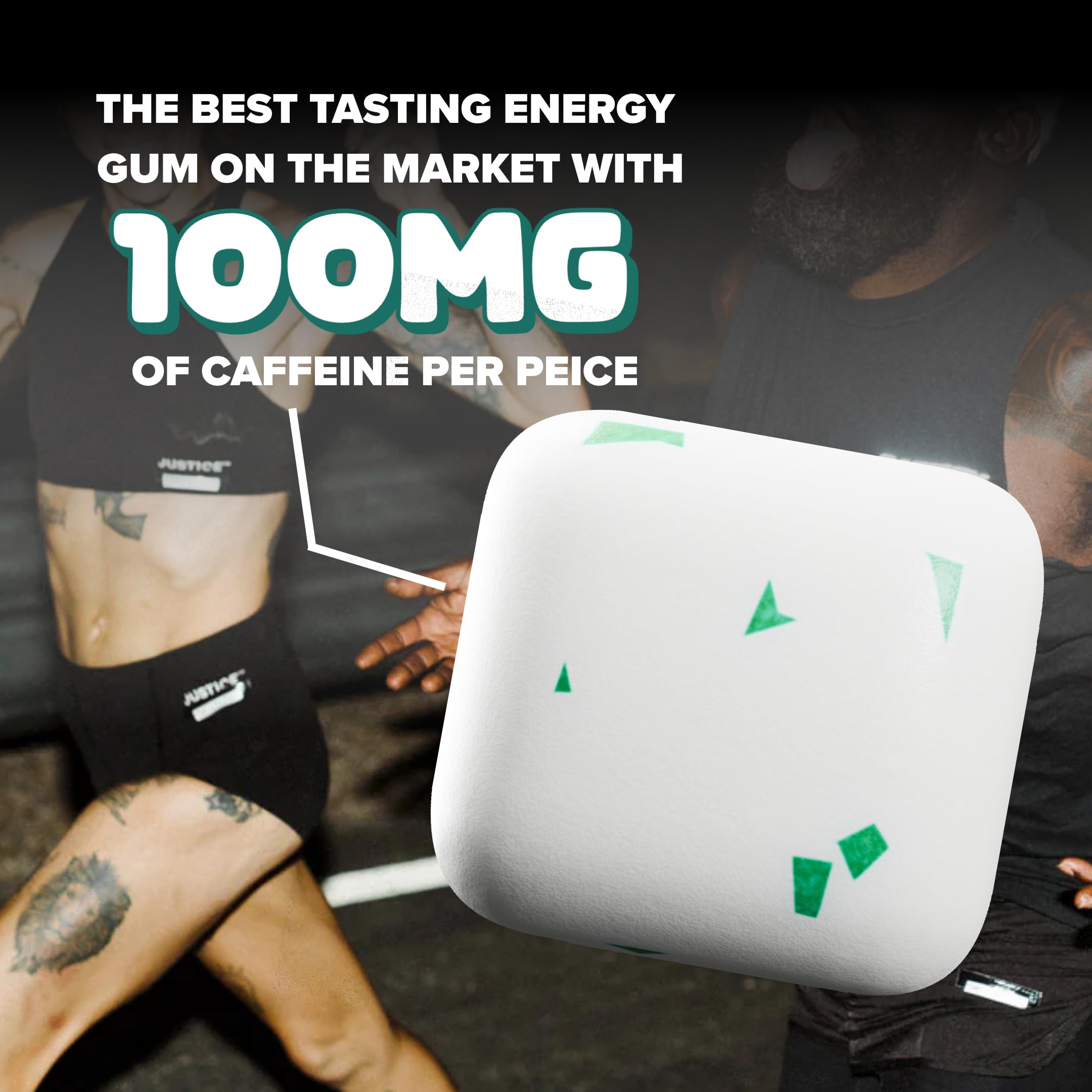 REV Gum Caffeine Energy Gum gym-use scenario for fast stamina support
