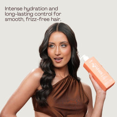 Rev320 320Pure Smoothie frizz-control showing smooth, manageable hair all day.