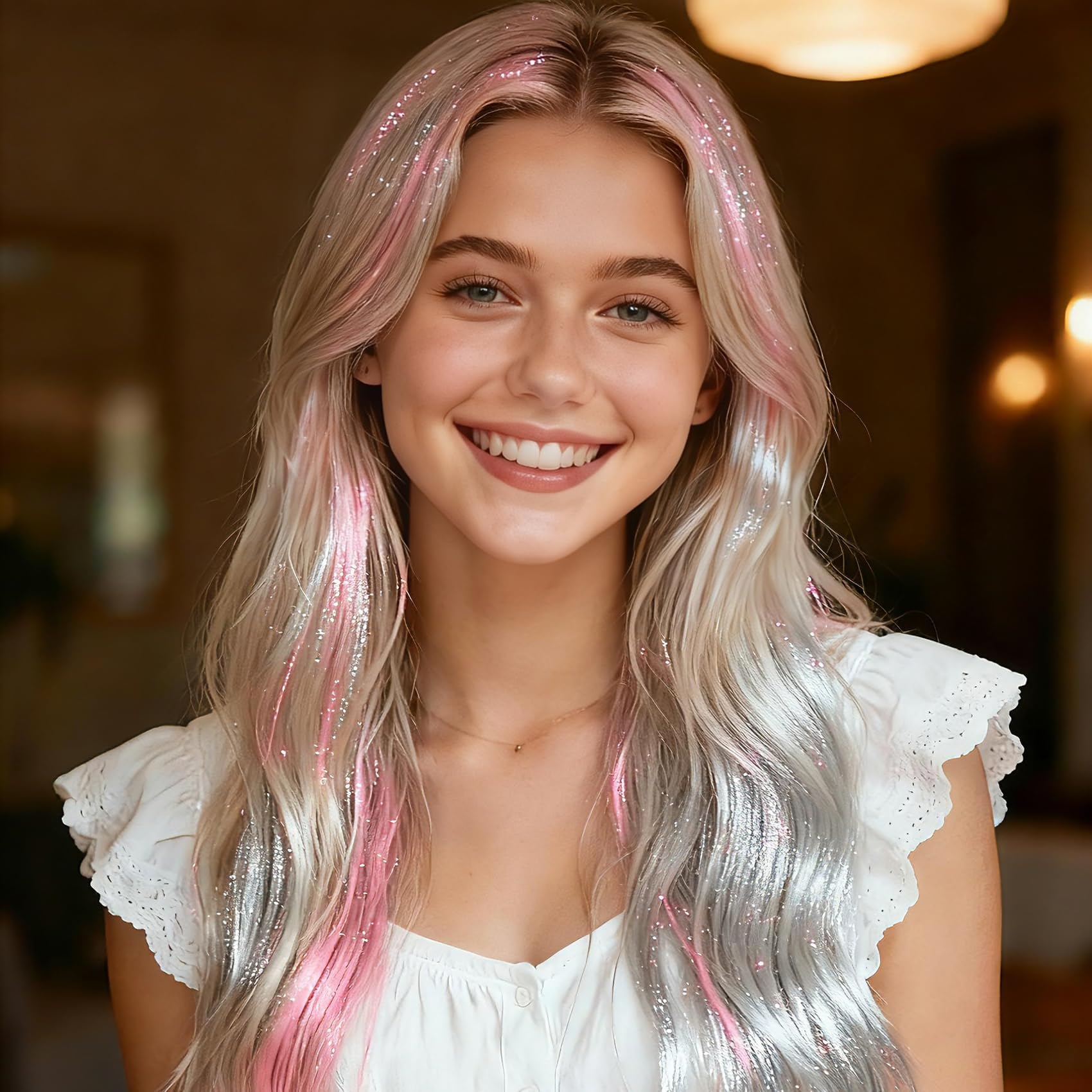 Revahope hair tinsel kit at-home DIY application guide for easy styling.
