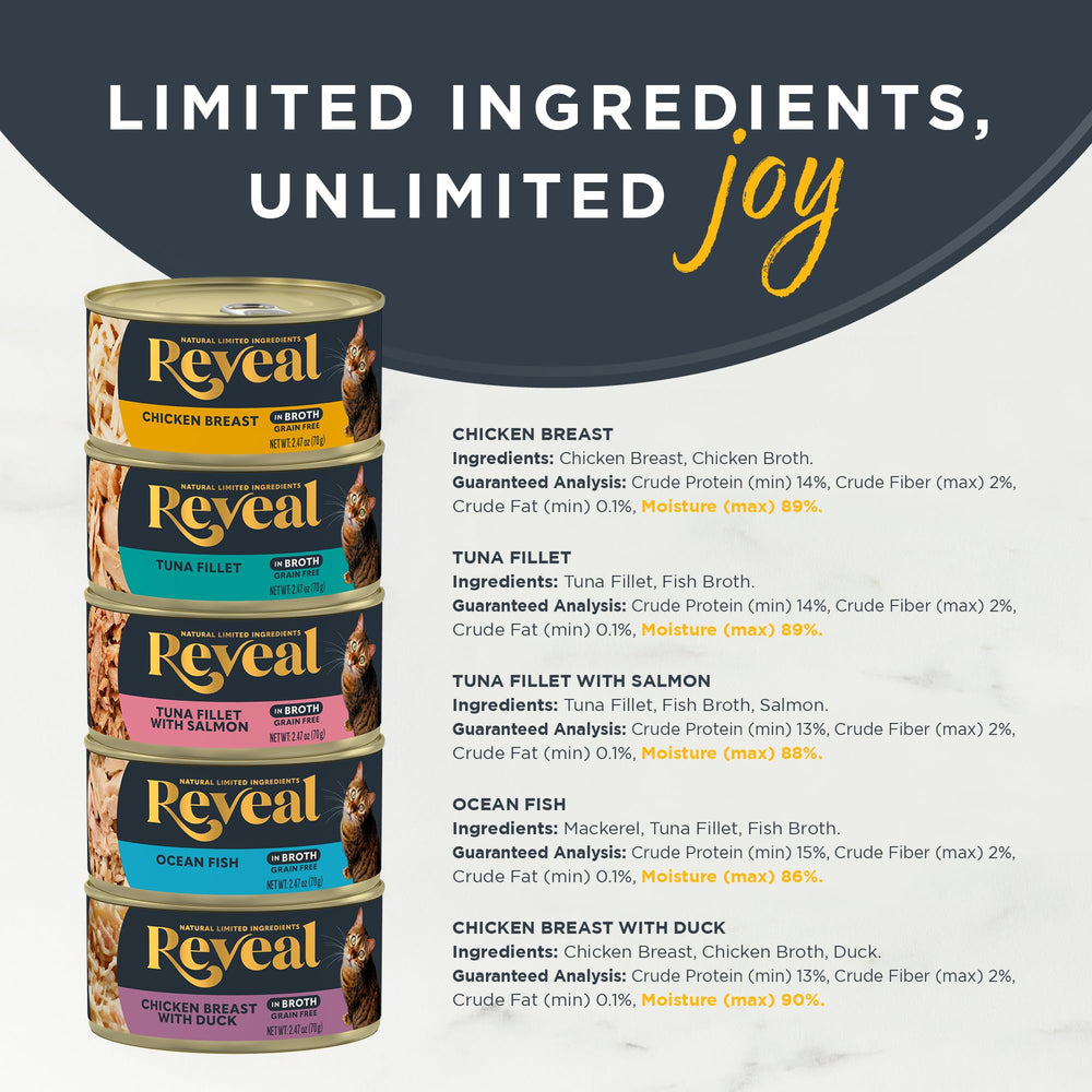Reveal Wet Cat Food broth close-up emphasizes hydration and aroma for cats.