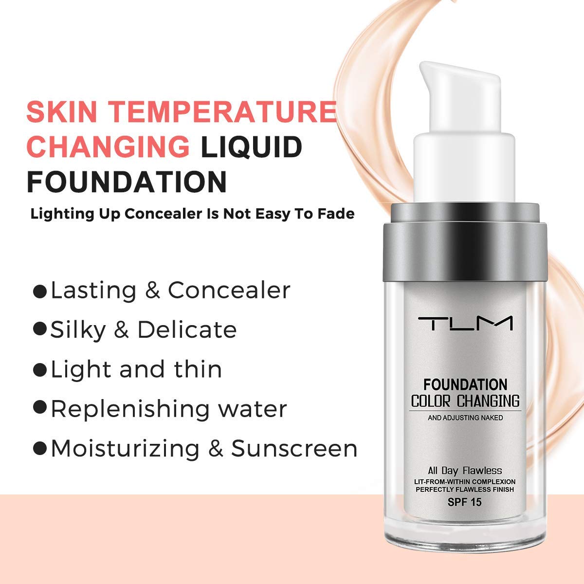Creamy texture blending on skin for natural glow with REVIGLAM TLM