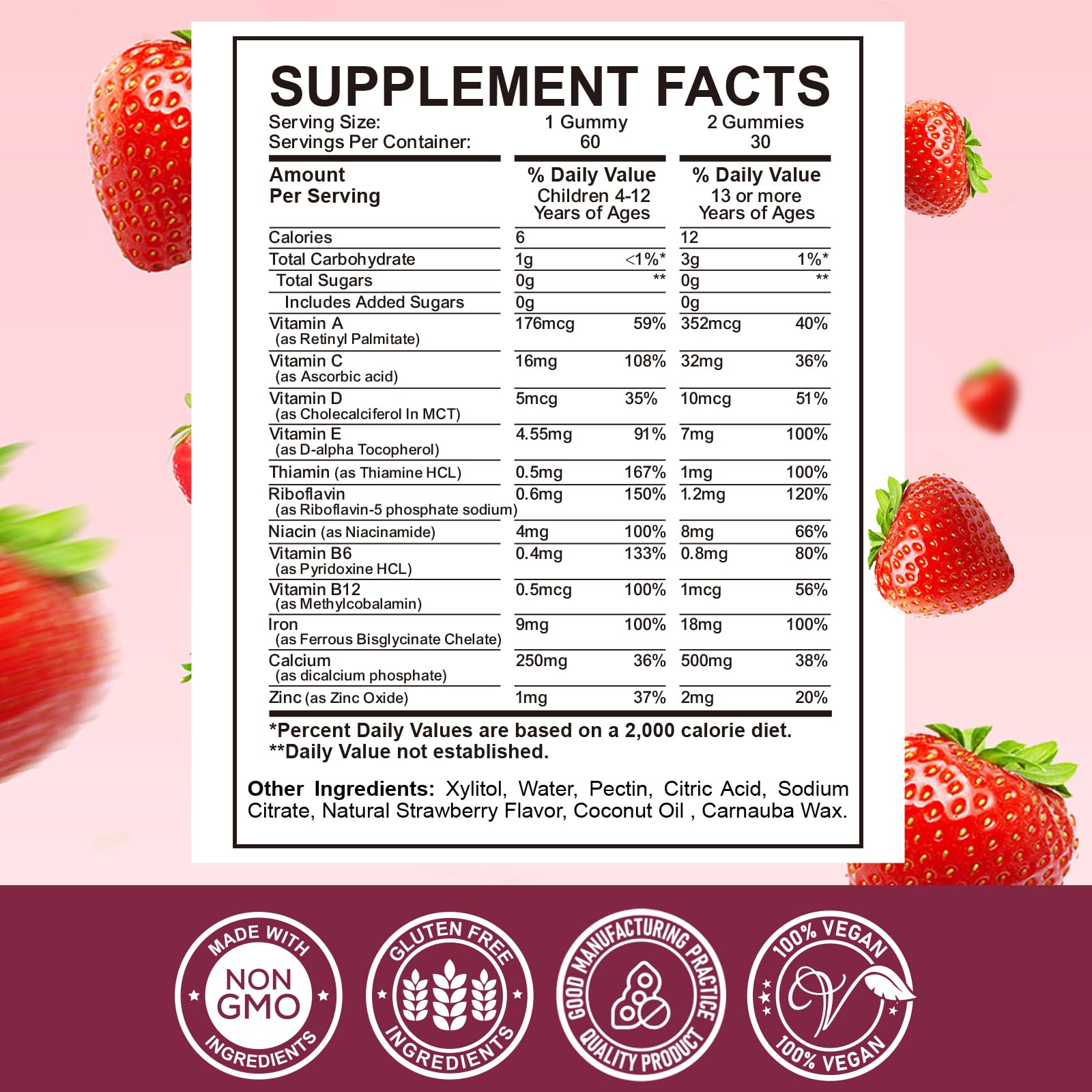 ReviNutra kids supplement packaging display conveys complete nutrition at a glance.