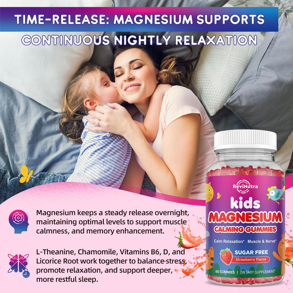 Ingredient highlights: L-Theanine and Chamomile in ReviNutra gummies for relaxation