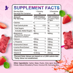 Close-up of ReviNutra gummies highlighting strawberry flavor and sugar-free formula
