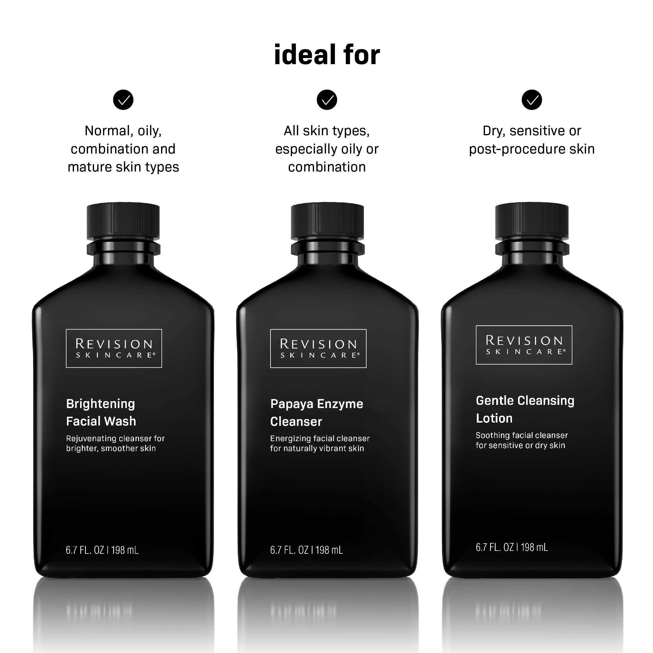 Revision Skincare Brightening Facial Wash vitamin C and vitamin E for antioxidant support