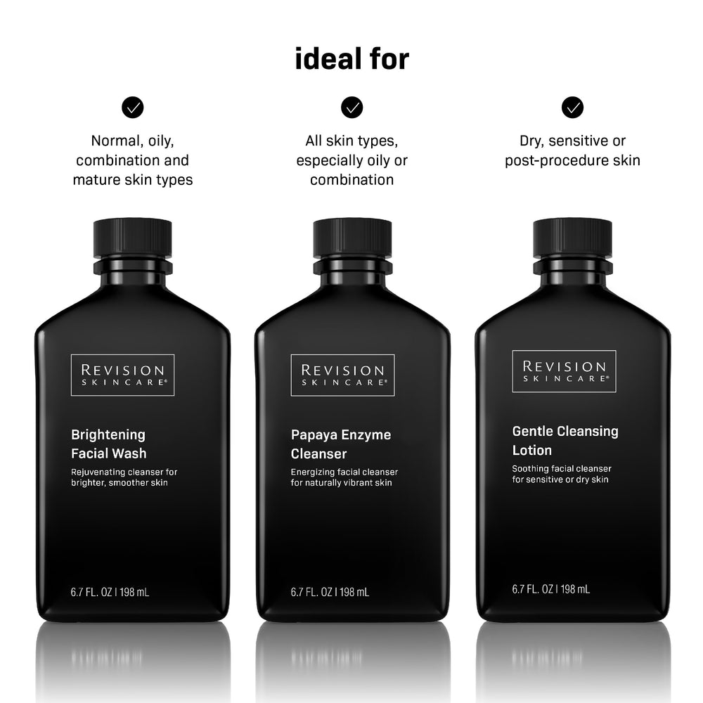 Revision Skincare Brightening Facial Wash vitamin C and vitamin E for antioxidant support