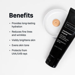 Intellishade Original SPF 45 tinted application swatch on skin for even tone.