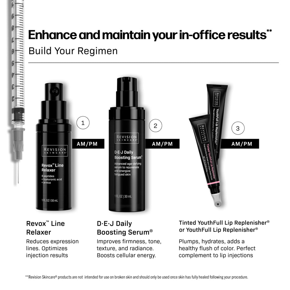 Revision Skincare Tinted Lip Replenisher with hyaluronic acid moisturizes during wear