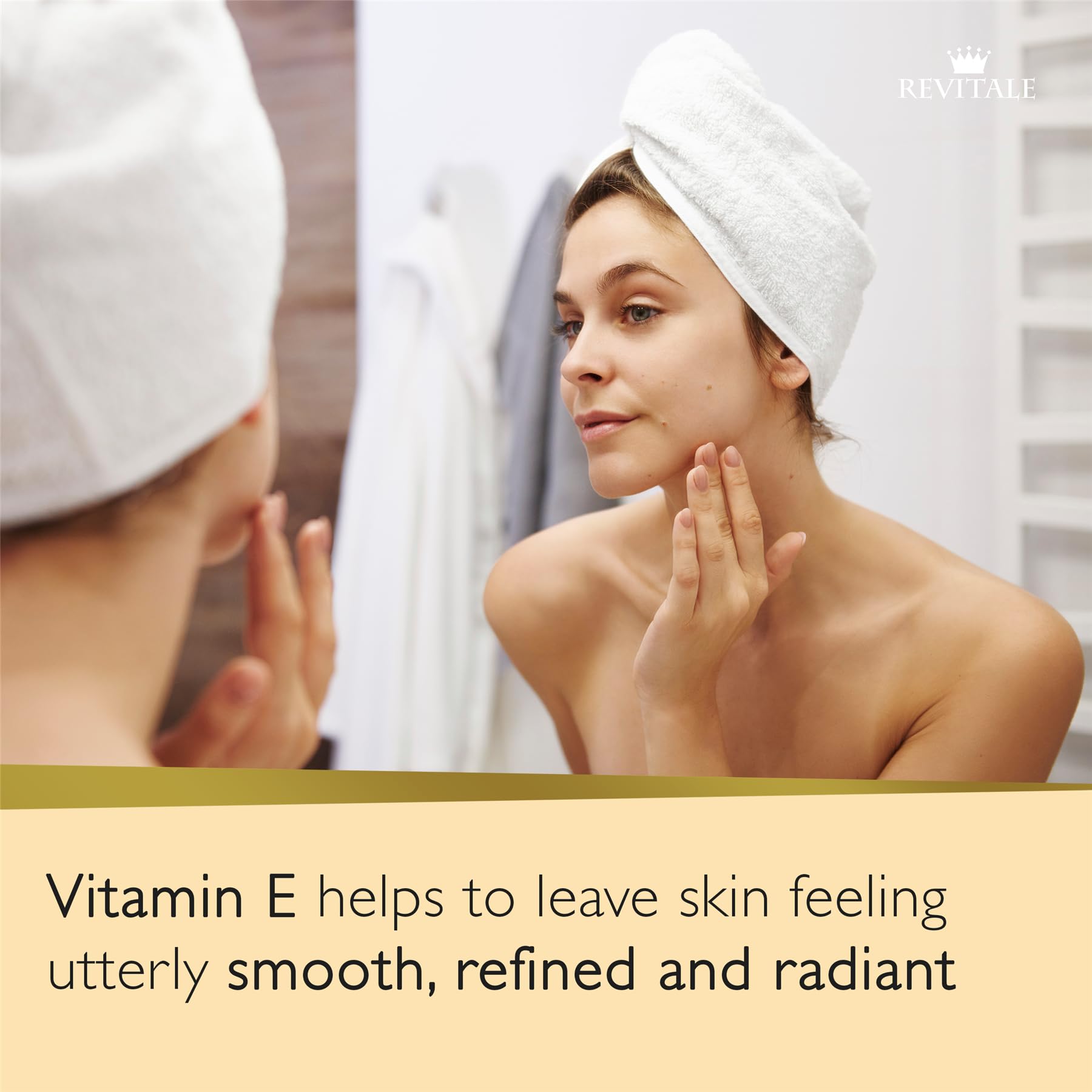 REVITALE Almond and Walnut Shell exfoliation texture gently buffs skin
