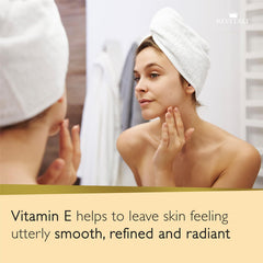 REVITALE Almond and Walnut Shell exfoliation texture gently buffs skin