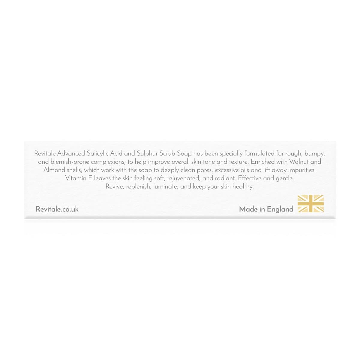 REVITALE Daily cleanser bar shown in bathroom routine