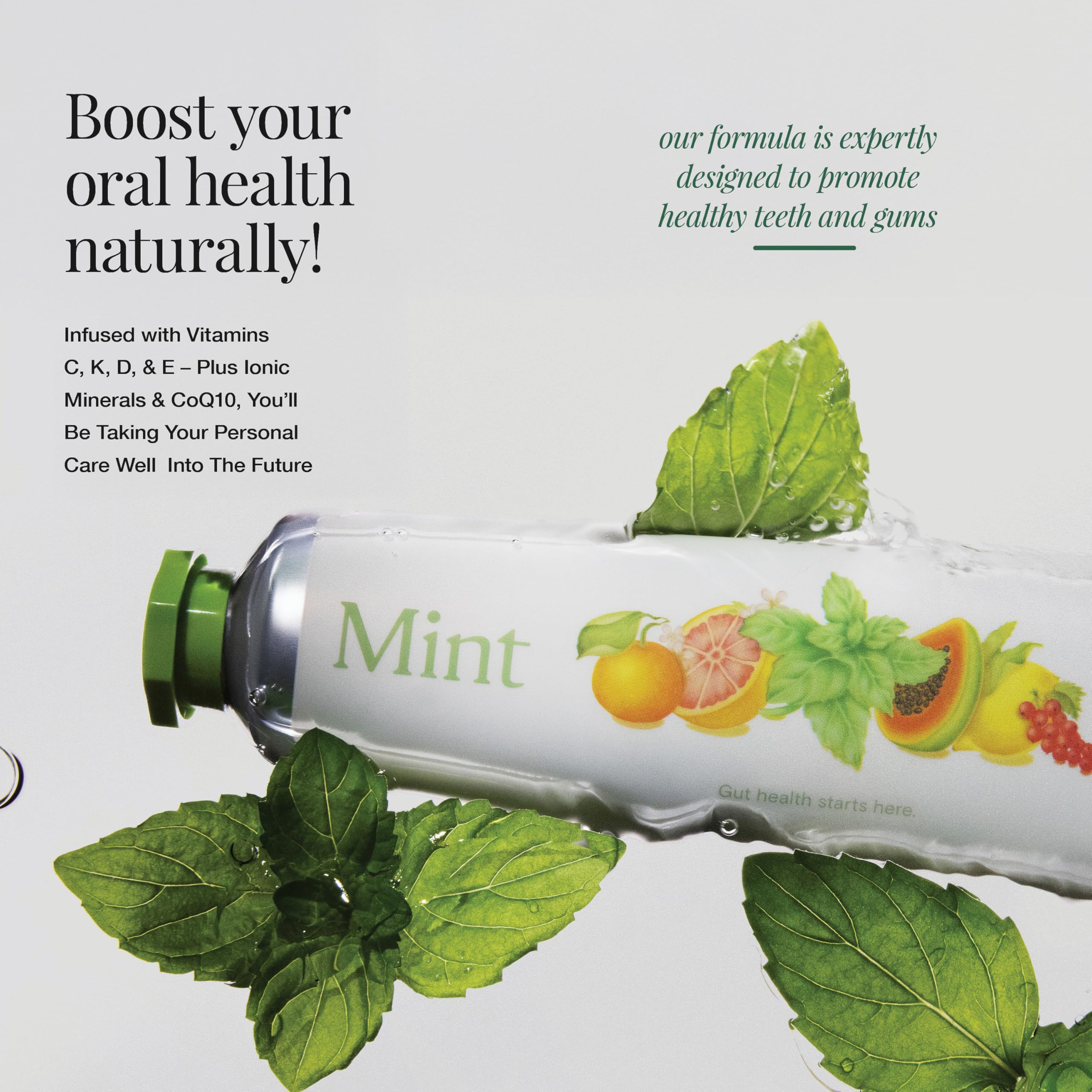 Revitin toothpaste fresh-breath visual captures minty aroma for daily freshness