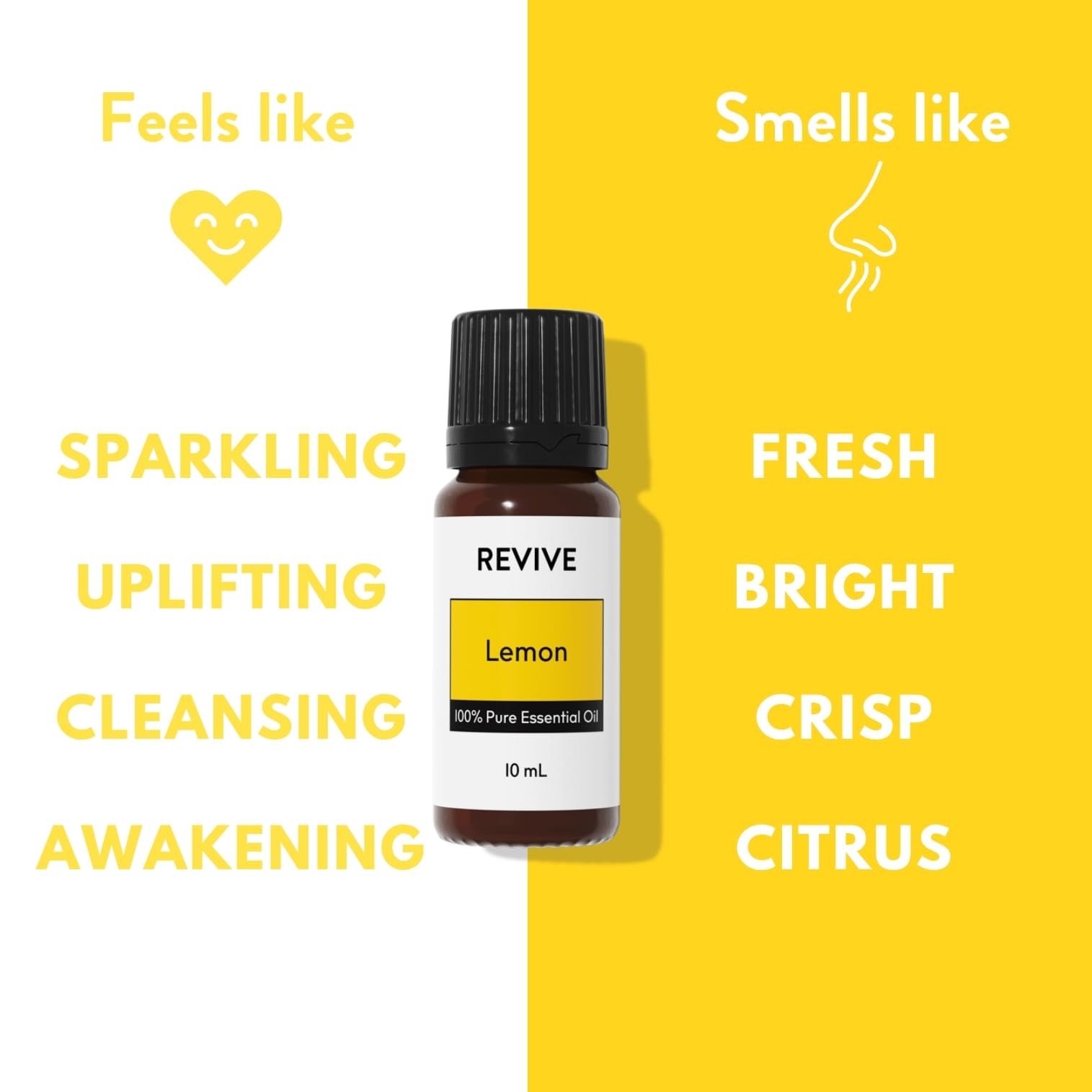 REVIVEEO Lemon oil massage blend enhances relaxation and mood.