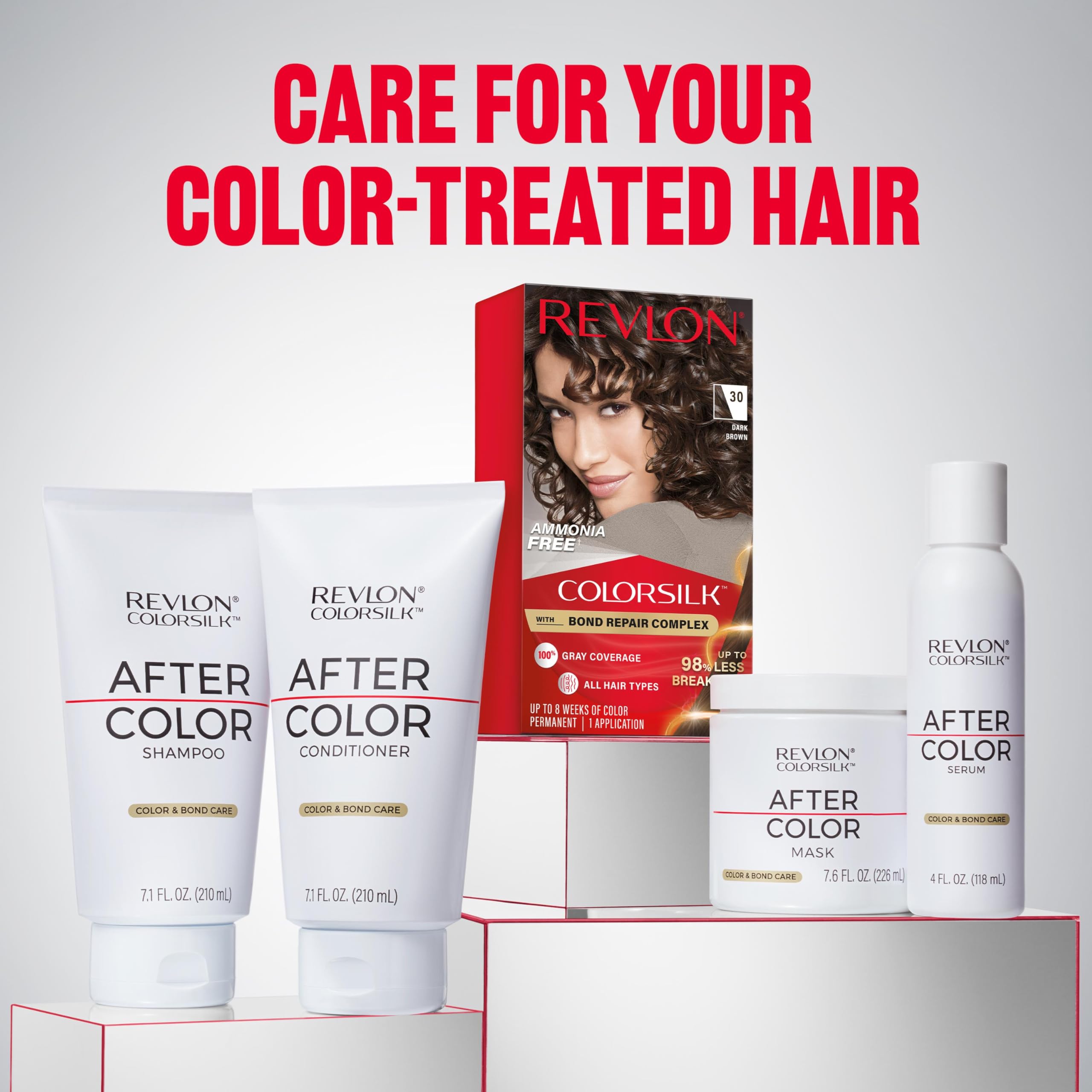 REVLON ColorSilk After Color Mask vegan-paraben-free badge.