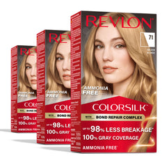 REVLON ColorSilk balance bottle pour — smooth, even application for uniform color.