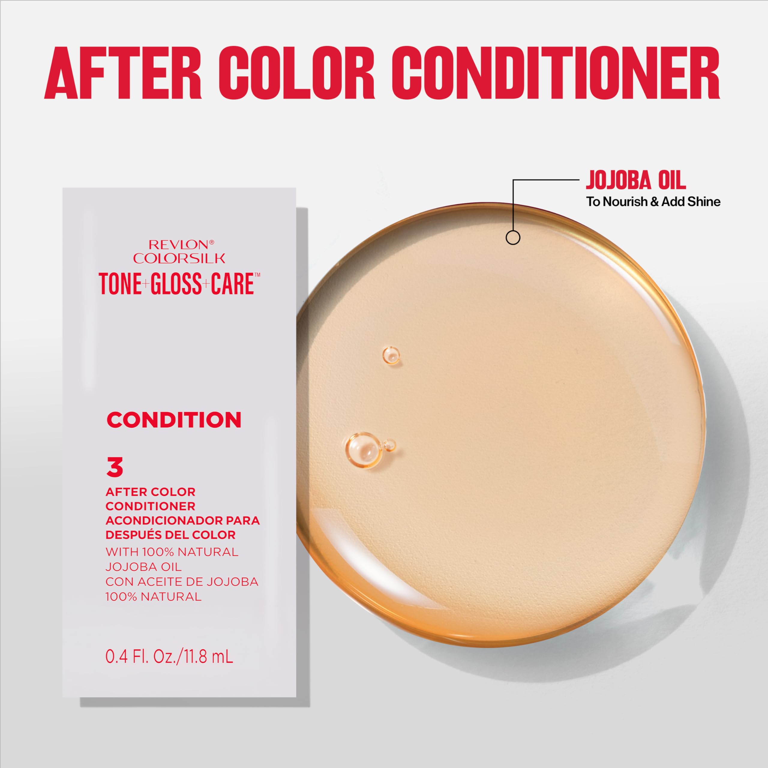 REVLON ColorSilk Demi-Permanent color applied with gloves for precision.