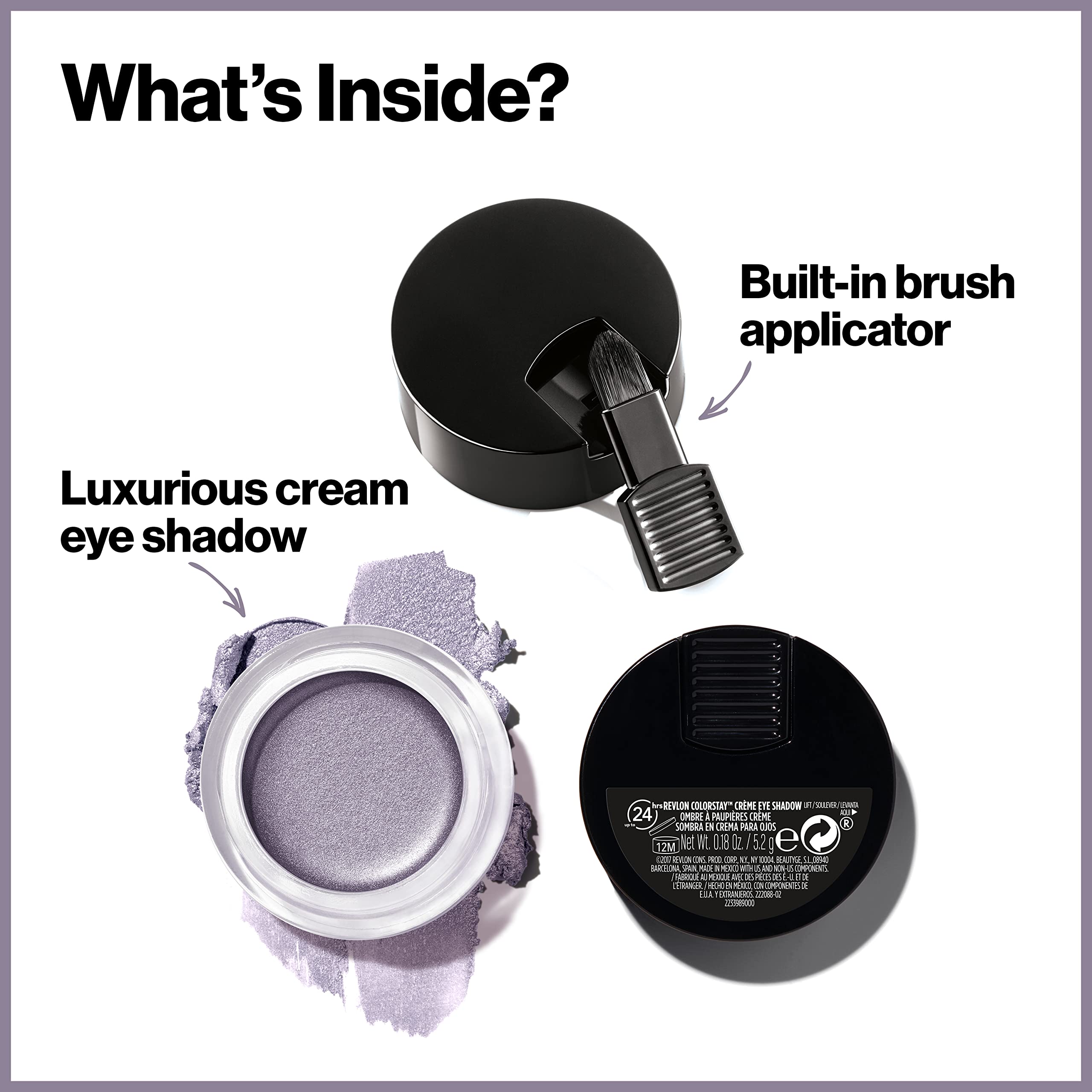 Revlon ColorStay waterproof Espresso eyeshadow in use