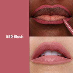Revlon ColorStay Lip Liner 680 Blush swatches show rich color.