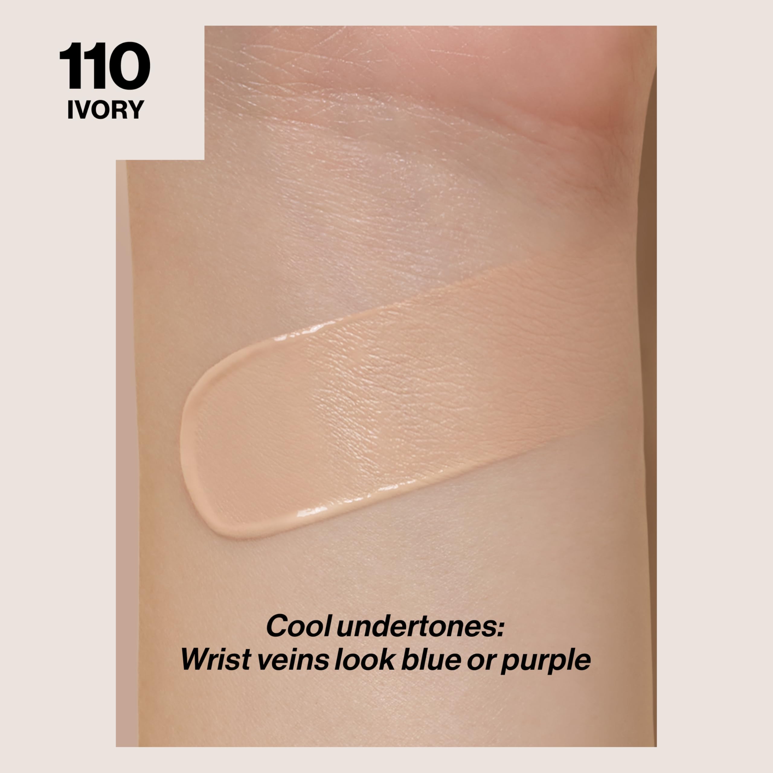 Revlon ColorStay liquid foundation pump-cap enables fast, controlled application.