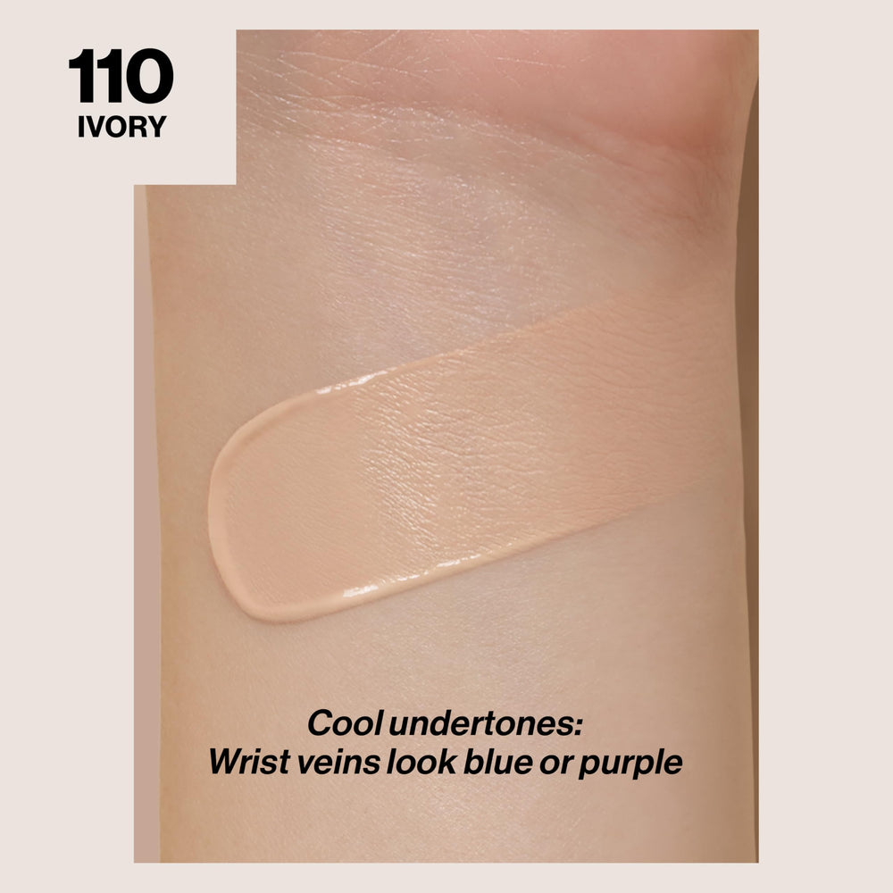 Revlon ColorStay liquid foundation pump-cap enables fast, controlled application.