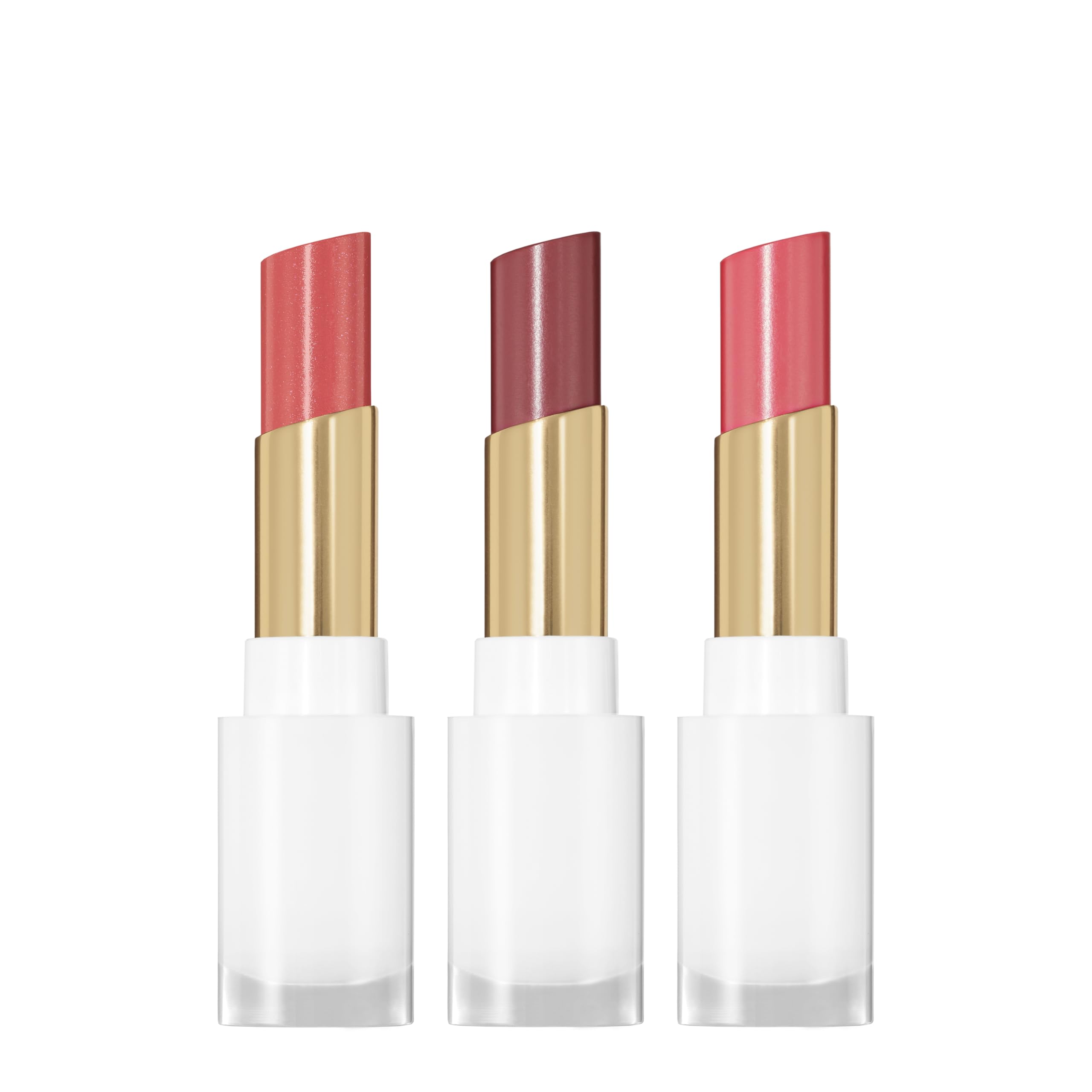REVLON Glass Shine Balm Honey Shine swatch shows sheer glow and hydration