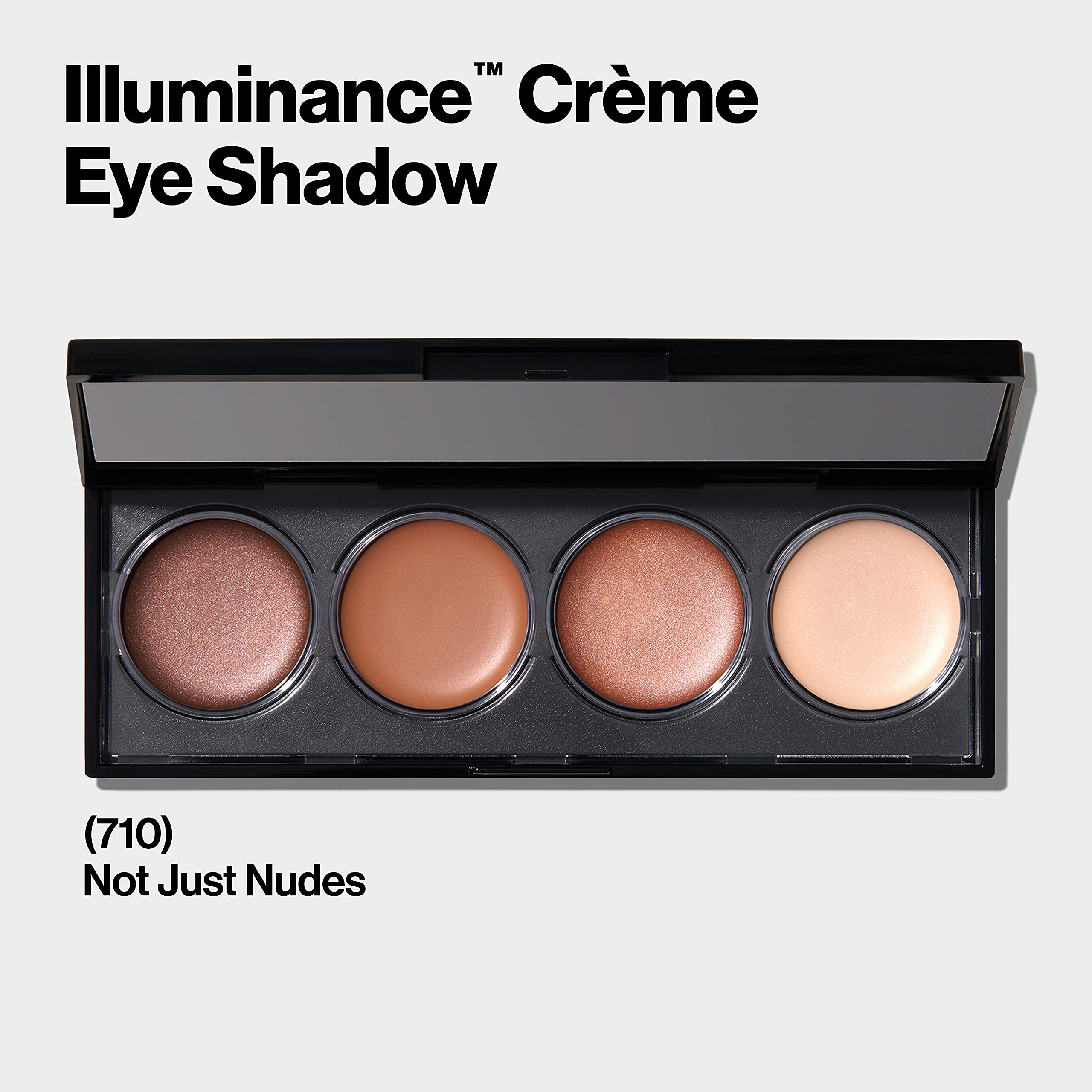 Revlon Illuminance Creme Shadow Palette swatches reveal sheer luminous colors for versatile layering