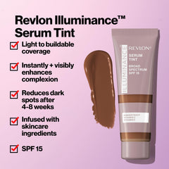 Swirl texture of Revlon Illuminance Serum Tint showing lightweight, buildable finish