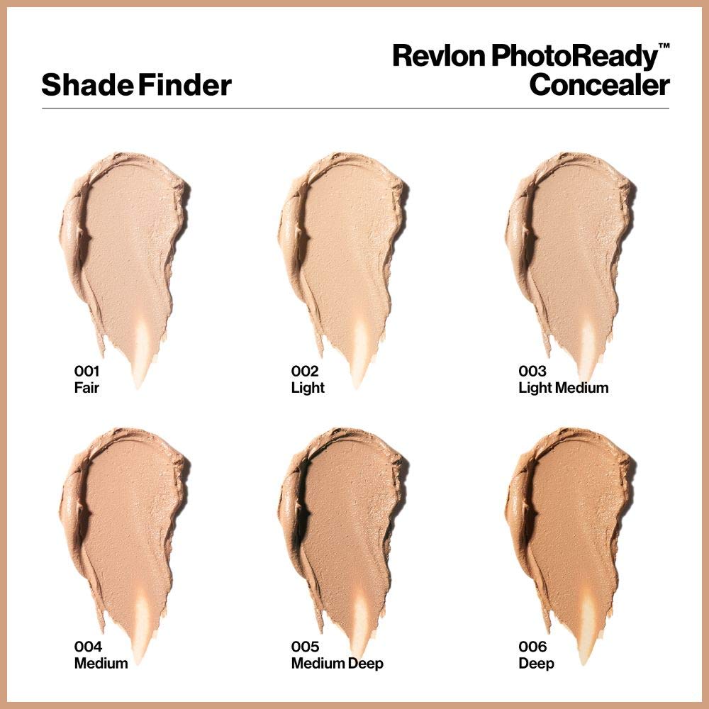 Revlon PhotoReady concealer closeup shows creamy texture and blend