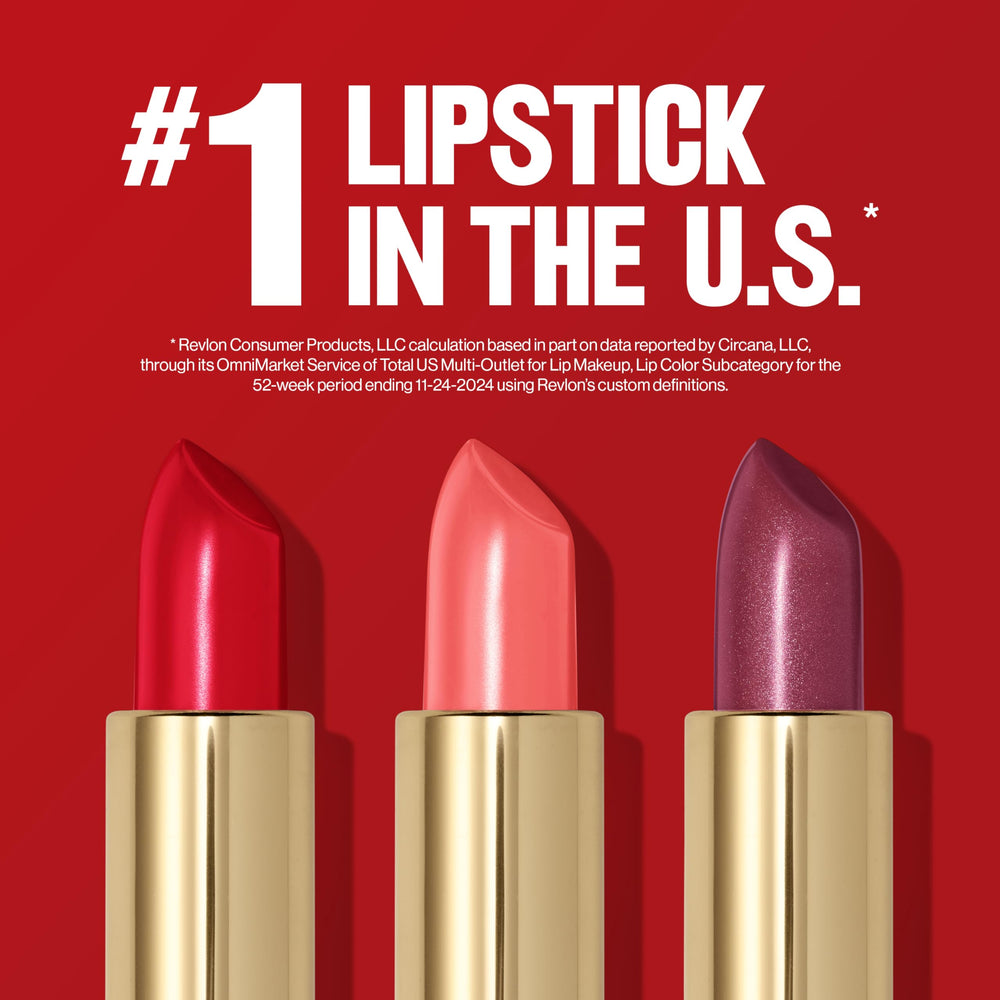 REVLON Super Lustrous Lipstick 764 pearl finish swatch highlights shimmer and radiant lip glow.
