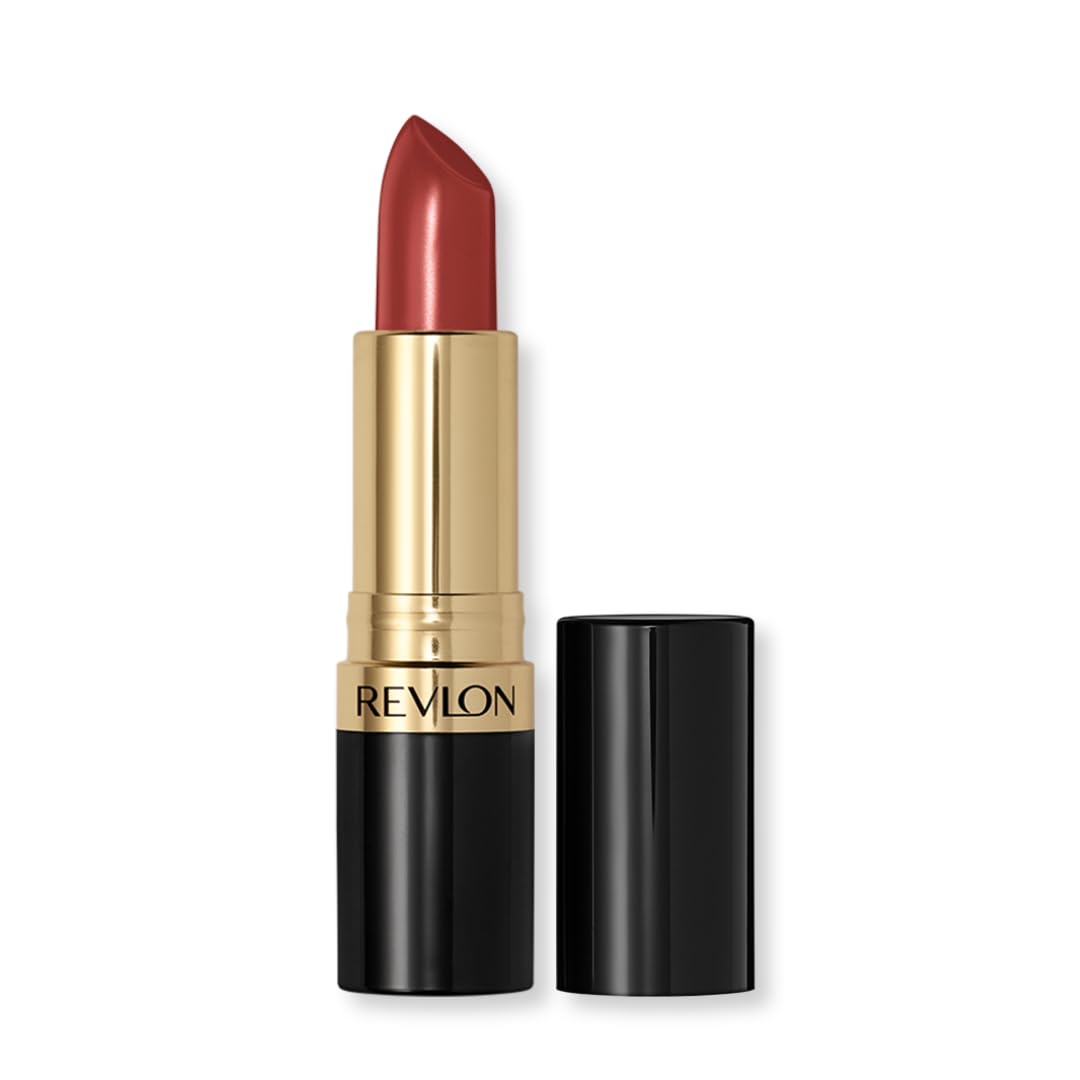 Revlon Super Lustrous Lipstick Rum Raisin in package shows conditioning formula