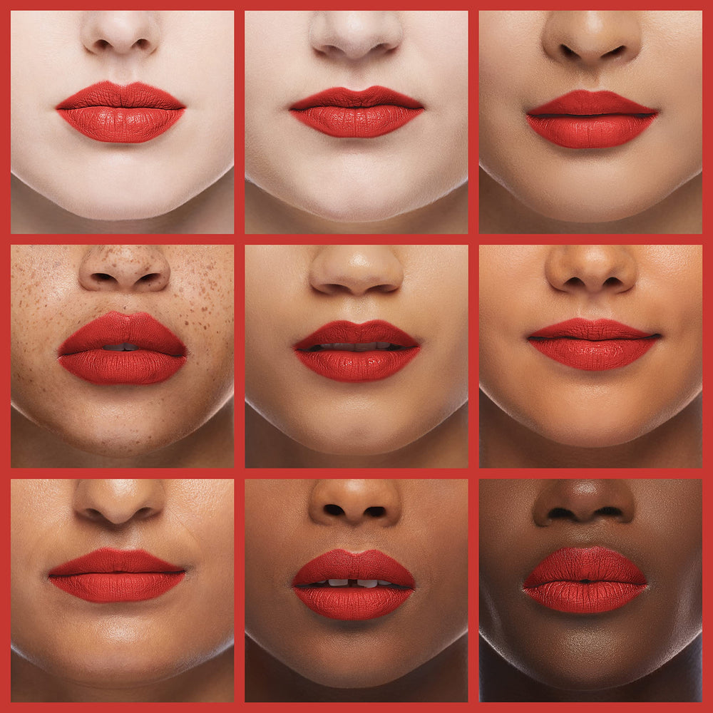 REVLON Lipstick Rose Wine 225 application shot illustrates easy, even coverage
