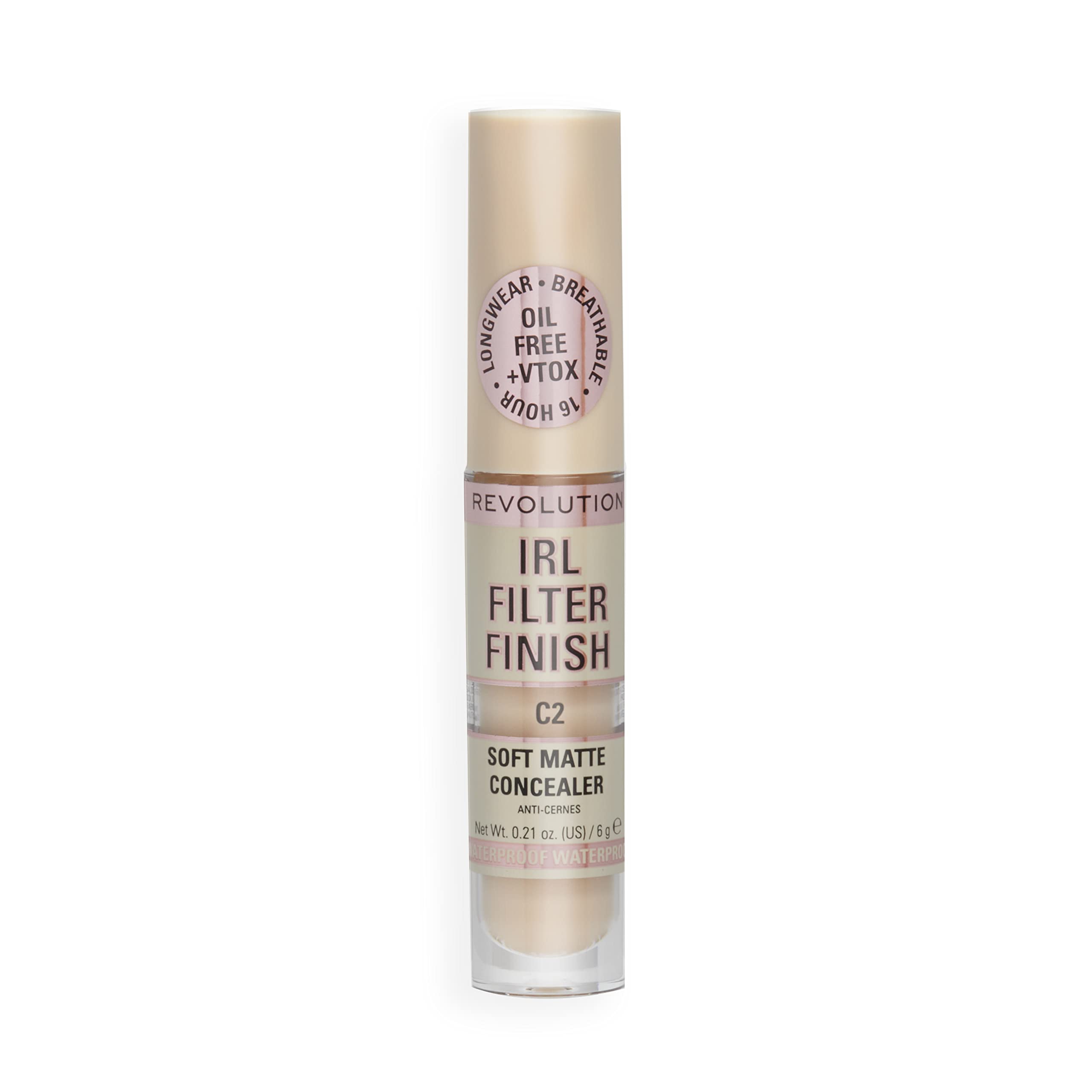 Lifestyle shot of IRL Filter Finish Concealer demonstrating day-to-night versatility.