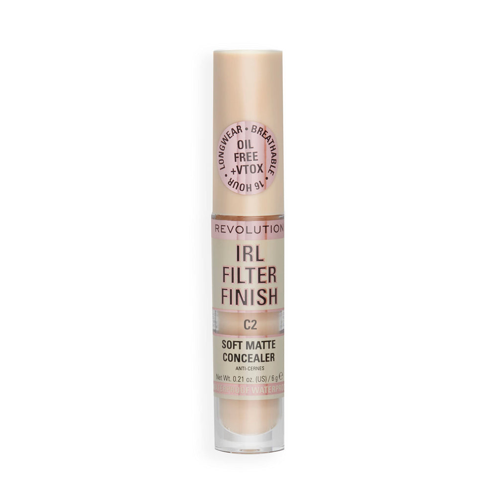 Lifestyle shot of IRL Filter Finish Concealer demonstrating day-to-night versatility.