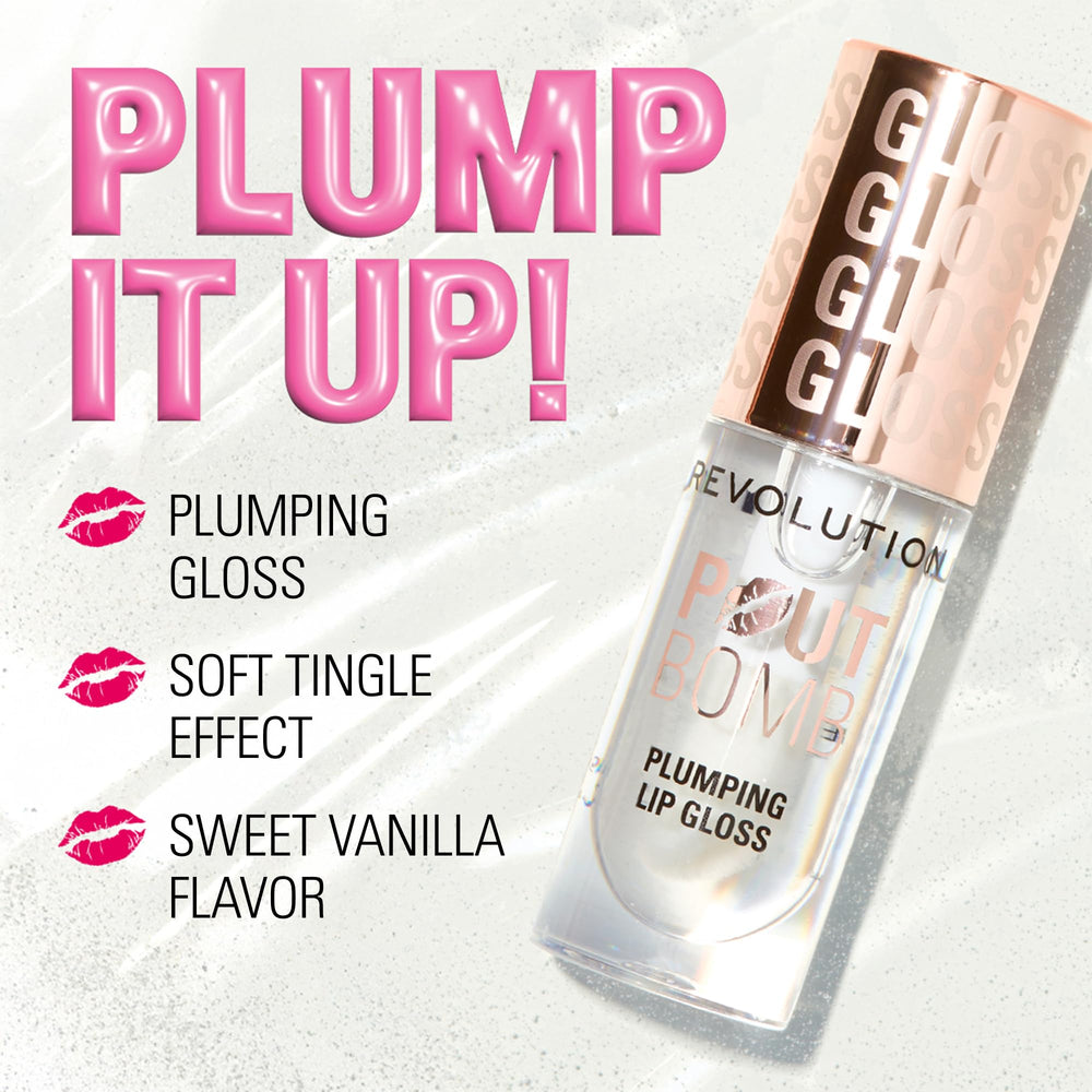 Buildable color options let you go sheer or bold with Revolution Pout Bomb.