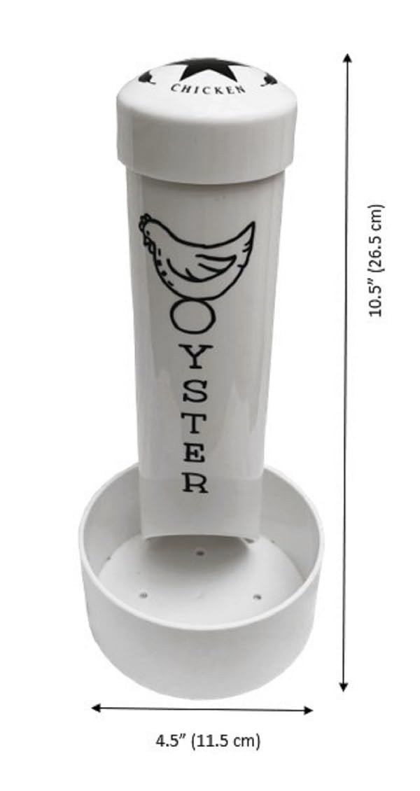 Revolutionary Chicken grit feeder provides essential digestible stones for better digestion.
