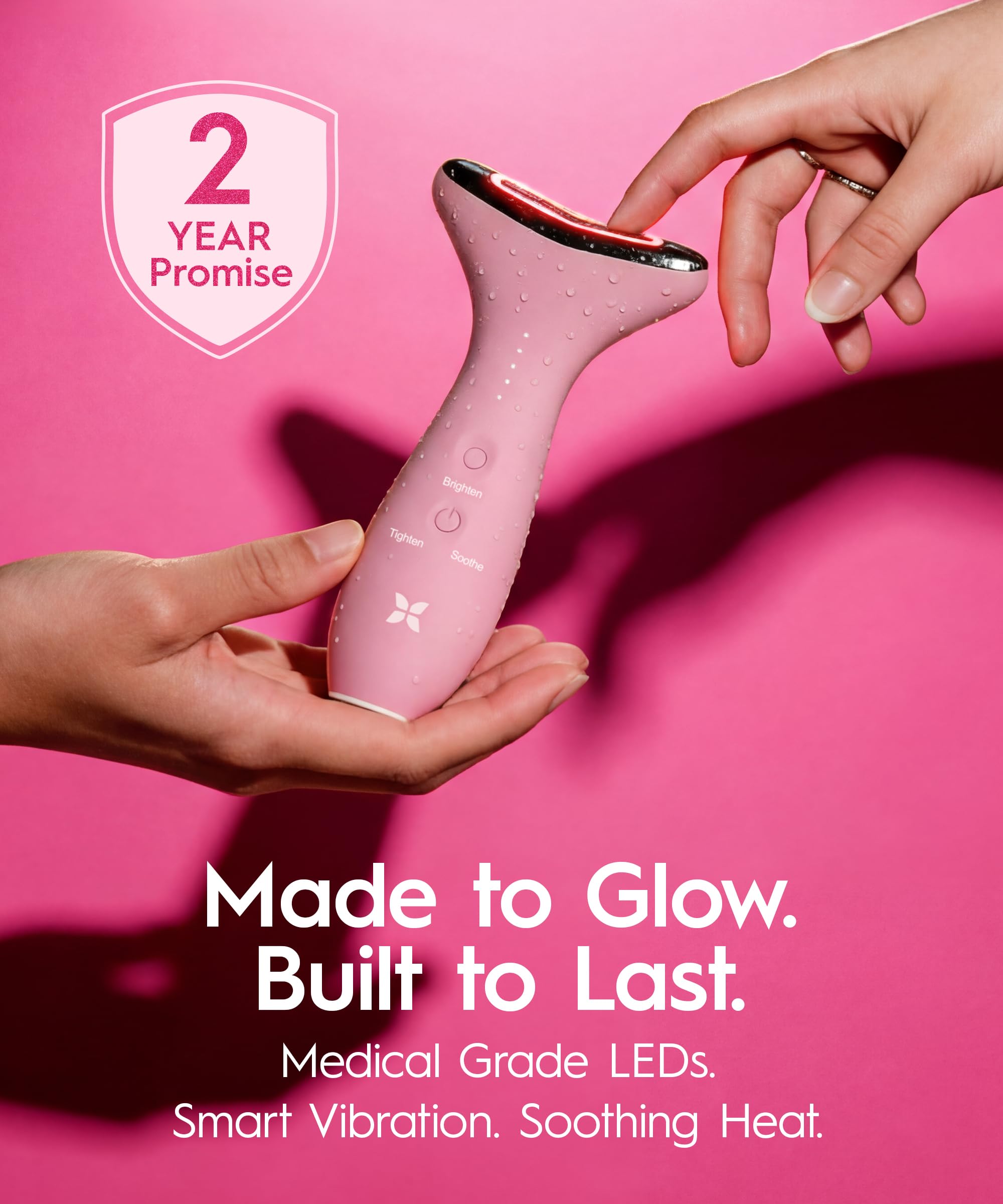 REVOMADIC REVO Genie red light therapy helps smooth lines and firmness.