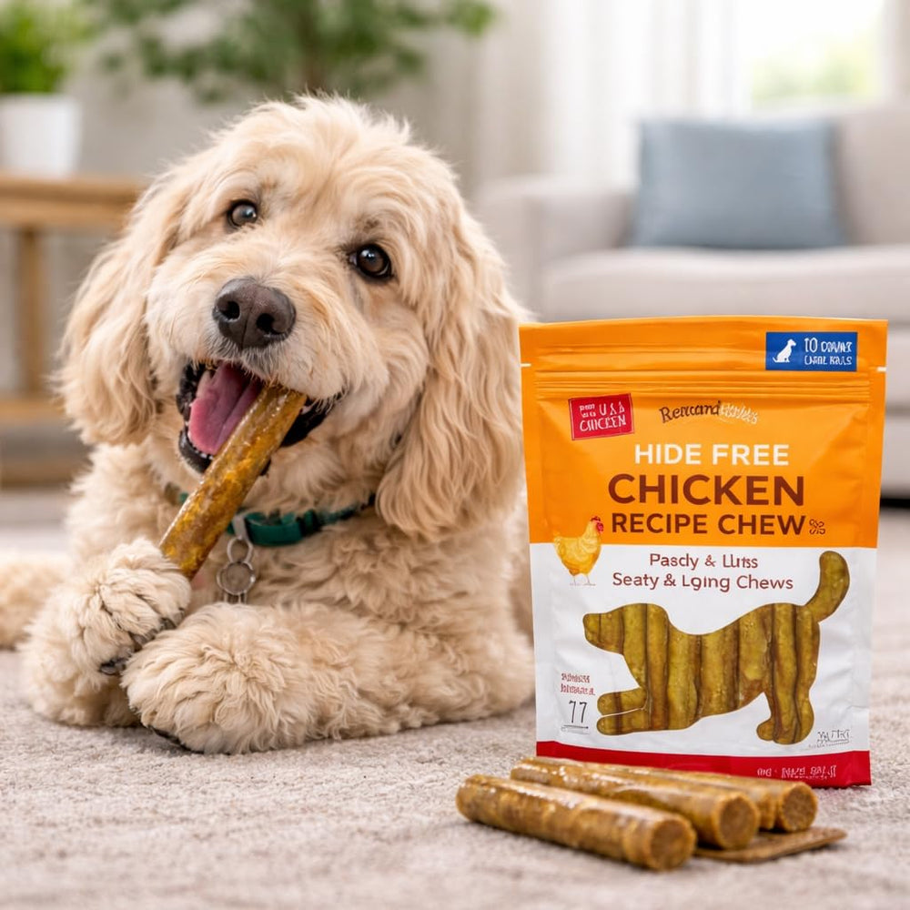 Grain-free and soy-free Rewardables chews suitable for dogs with sensitivities.