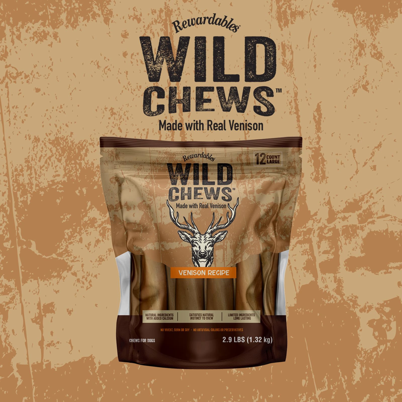 Rewardables Wild Chews 12-count pack for easy training rewards